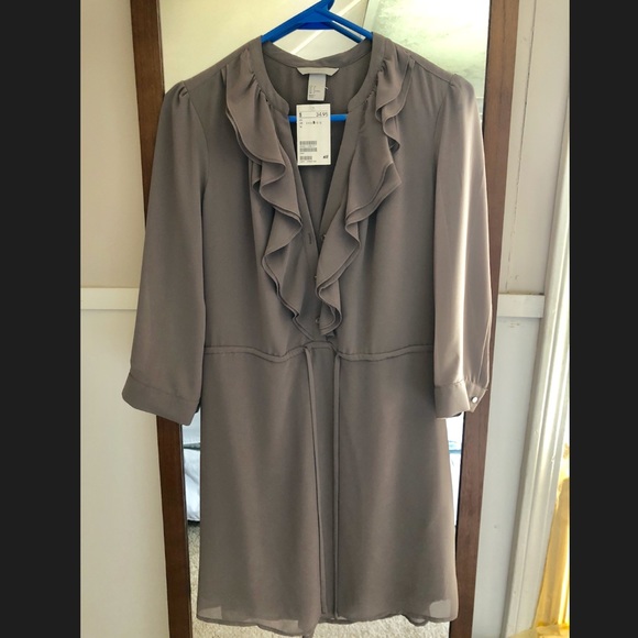 H&M Dresses & Skirts - H&M Frilly Sheer Drawstring Dress